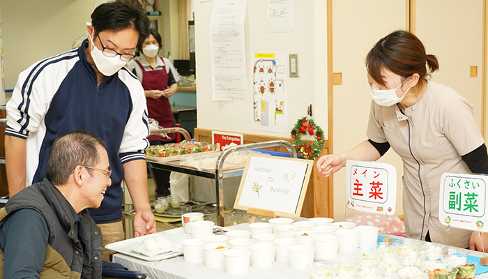 障がい者支援施設での風景